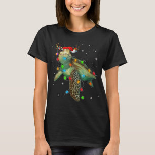Goodness Astutif Meeresschildkröte Weihnachtslicht T-Shirt