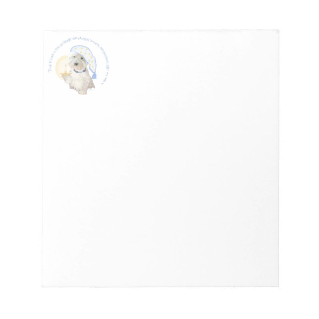 Goodnight Blue Notizblock (Vorderseite)