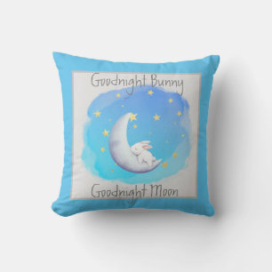 Goodnight Bunny Moon individuell anpassbar Kissen