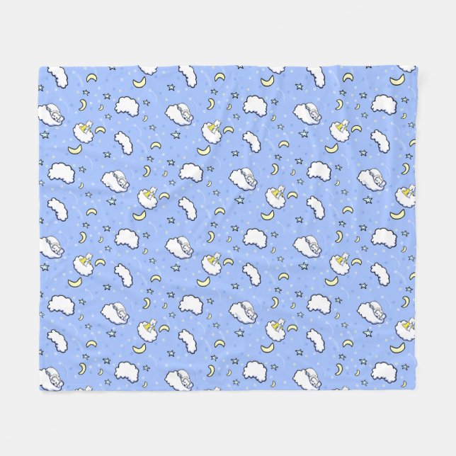 Goodnight Westies KiniArt Fleece Blanket (Vorderseite (Horizontal))