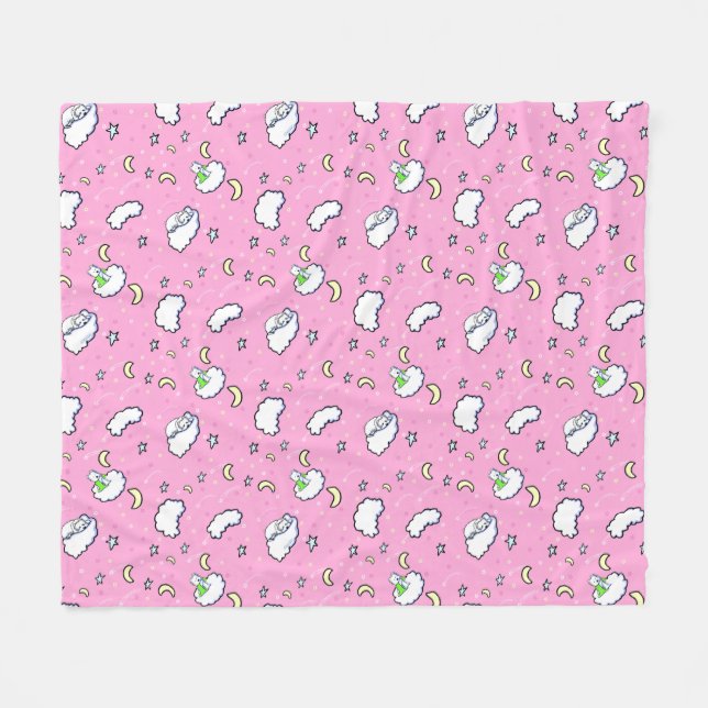 Goodnight Westies KiniArt Fleece Blanket (Vorderseite (Horizontal))