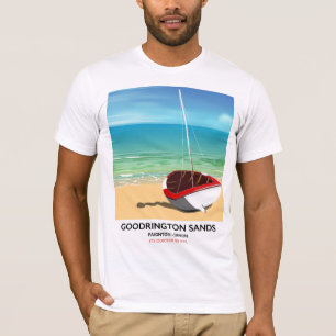 Goodrington Sands Devon Vintage Reiseplakat T-Shirt