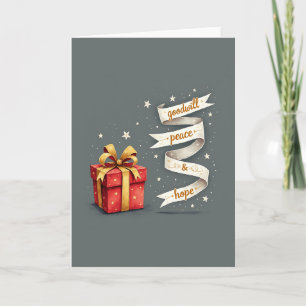 Goodwill Peace Hope - Geschenkkarte Karte