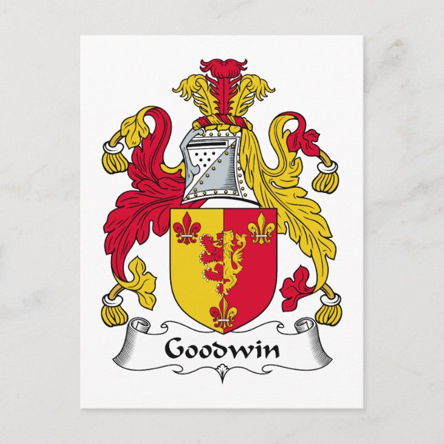 Goodwin Familienwappen Postkarte (Vorderseite)