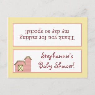 Goody Bag Topper Abbys Farm Pink Girly Barly Anima Einladungspostkarte
