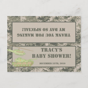 Goody Bag Topper ARMY ACU Camoflauge Digitale Camo Einladungspostkarte