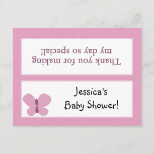 Goody Bag Toppers Sugum Plum Butterfly Einladungspostkarte