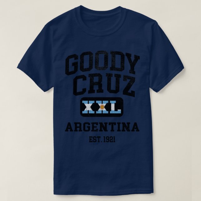 Goody Cruz Argentina XXL Athletic Design T-Shirt (Design vorne)