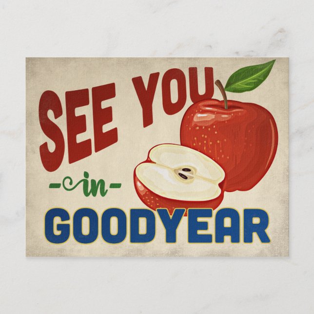 Goodyear Arizona Apple - Vintage Travel Postkarte (Vorderseite)