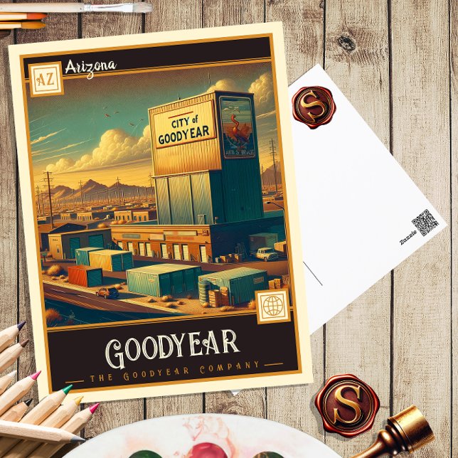 Goodyear, Arizona | Carte postale ancienne (Créateur téléchargé)