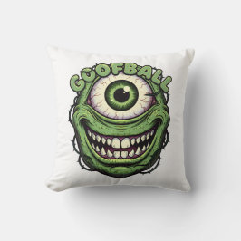 Goofball-Monster-Auge – Lustiges, gruseliges einäu Kissen