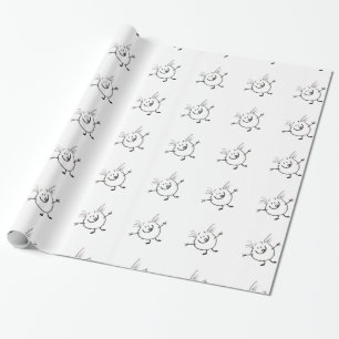 Goofy Doodle Typ Wrapping Paper Geschenkpapier