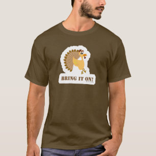Goofy Erntedank Cartoon Türkei Motto Art T-Shirt
