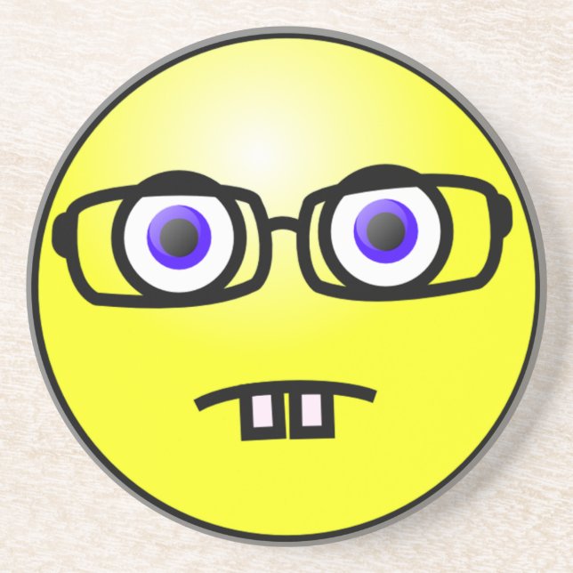 Goofy Geek Face Untersetzer (Vorne)