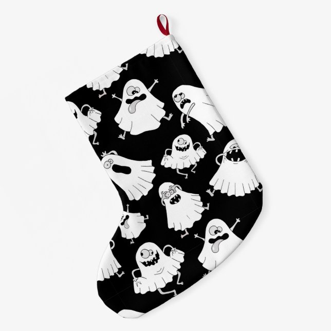 Goofy Ghosts Strumpf #2 Großer Weihnachtsstrumpf (Rückseite (Hängend))