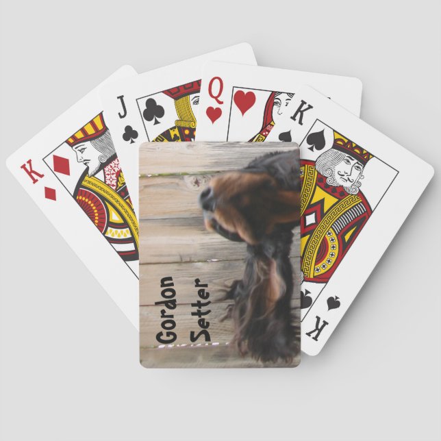 Goofy Gordon Setter Spielkarten (Rückseite)