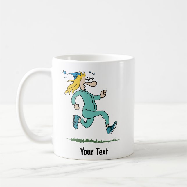 Goofy Jogger Mug - Personnalisable Running Gift (Gauche)