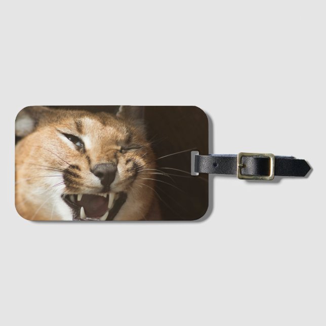 Goofy Lynx Gepäckanhänger (Vorderseite (Horizontal))
