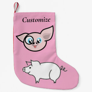 Goofy Pig lächelnd Thunder_Cove Kleiner Weihnachtsstrumpf