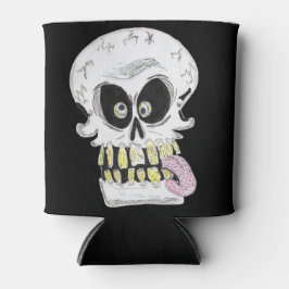 goofy skull skeleton face dosenkühler