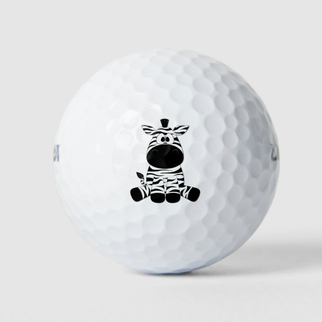 Goofy Zebra Golfball (Vorderseite)
