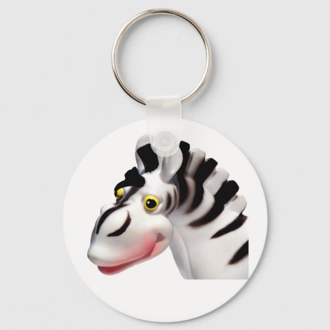 Goofy Zebra Schlüsselanhänger (Vorderseite)