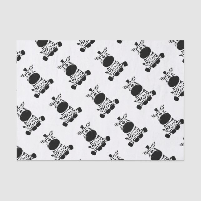 Goofy Zebra Seidenpapier (Vorderseite)