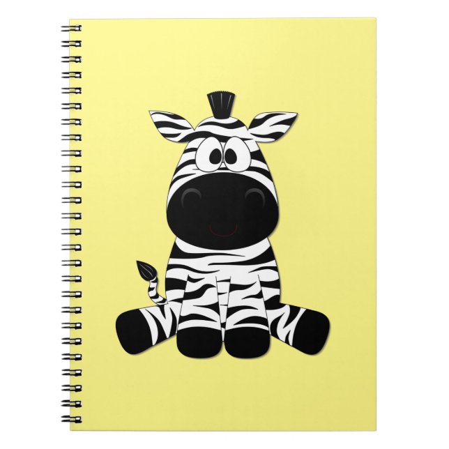 Goofy Zebra Yellow Notizblock (Vorderseite)
