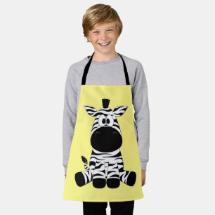 Goofy Zebra Yellow Schürze