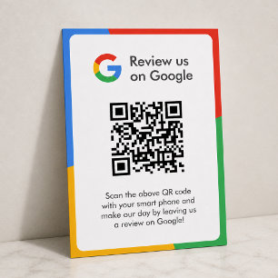 Google-Bewertungen   Business Review Link QR Code Begleitkarte
