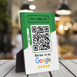 Google-Bewertungen | Business Review Link QR Code Fotoplatte<br><div class="desc">Eine einfache, kundenspezifische Anfrage, um eine Google-Rezension mit einem scannbaren QR-Code-Podestal-Zeichen in einem modernen minimalistischen Stil verlassen. Die vielseitige Vorlage kann einfach mit Ihrem Firmenlogo, Grafik oder Foto, QR-Code und individuellem Text personalisiert und bearbeitet werden. Das Rezensionslogo kann leicht durch ein anderes ersetzt werden (z.B. Yelp, TripAdvisor, Facebook), um ein...</div>