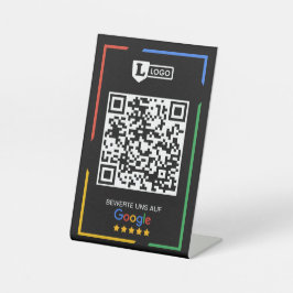 Google Bewertungen mit QR-Code Sockelschild