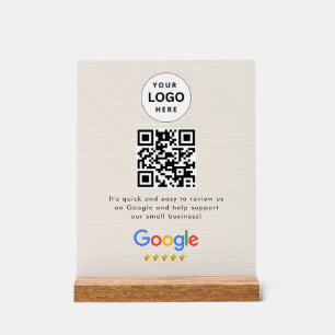 Google Bewertungen QR-Code-Tischschild Acrylschild