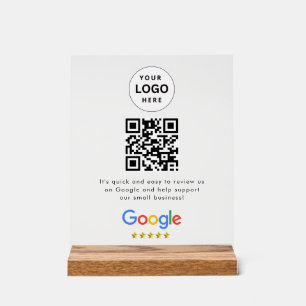 Google Bewertungen QR-Code-Tischschild Acrylschild