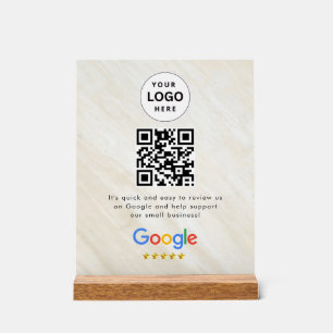 Google Bewertungen QR-Code-Tischschild Acrylschild