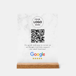 Google Bewertungen QR-Code-Tischschild Acrylschild