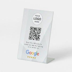 Google Bewertungen QR-Code-Tischschild Sockelschild