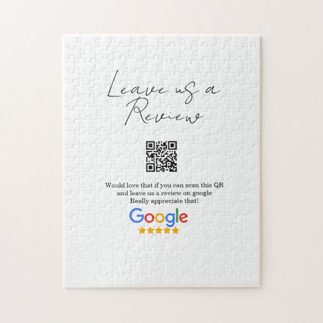 Google Bewertungs-Logo Geschäft Scan QR Bewertung (Vertikal)