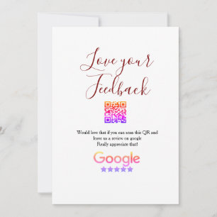 Google Bewertungs-Logo Geschäft Scan QR Bewertung Einladung