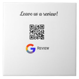 Google Bewertungs-Logo Geschäft Scan QR Bewertung Fliese