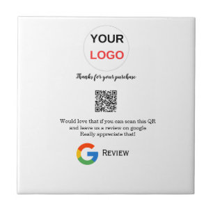Google Bewertungs-Logo Geschäft Scan QR Bewertung Fliese