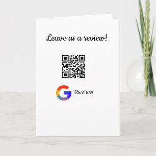 Google Bewertungs-Logo Geschäft Scan QR Bewertung Karte