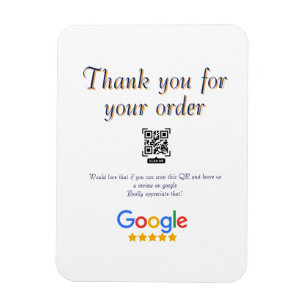 Google Bewertungs-Logo Geschäft Scan QR Bewertung Magnet