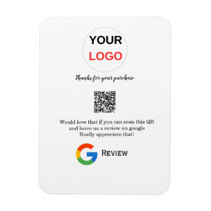 Google Bewertungs-Logo Geschäft Scan QR Bewertung Magnet