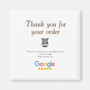 Google Bewertungs-Logo Geschäft Scan QR Bewertung Magnet
