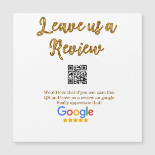 Google Bewertungs-Logo Geschäft Scan QR Bewertung Magnetkarte