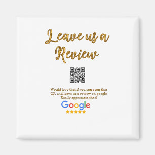 Google Bewertungs-Logo Scan QR Bewertung Magnet