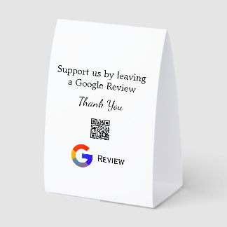 Google Bewertungs-Logo Scan QR Bewertung Tischaufsteller