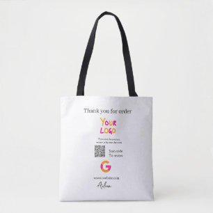 Google Bewertungs-Logo Website QR-Code scannen Tasche