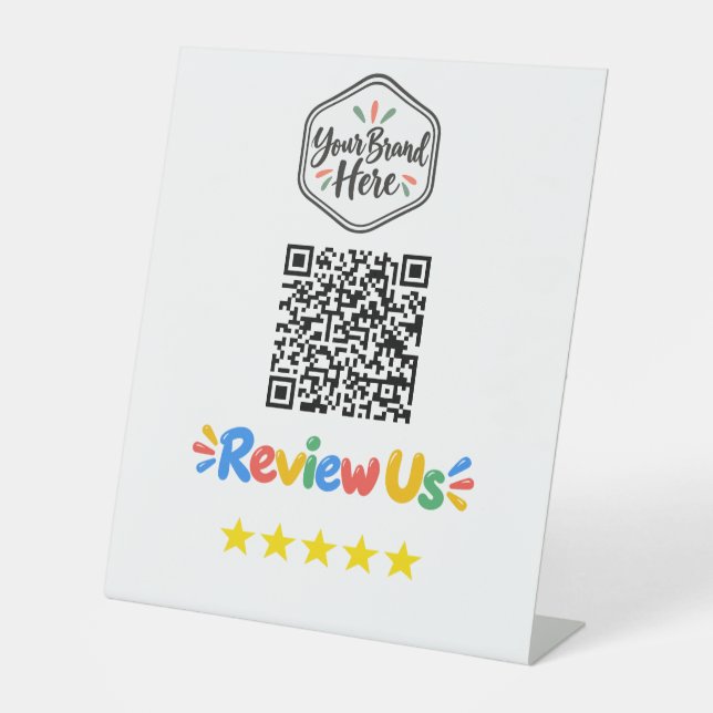 Google Bewertungs Schild  (Vorderseite)